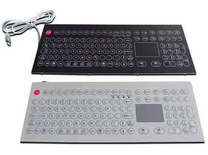 Klávesnice K-TEK-D410TP-KP-FN membránová s touchpadem, panel