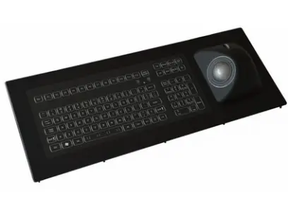 Klávesnice KSME103B1USB-WLED s trackballem 50mm, panelová, IP67