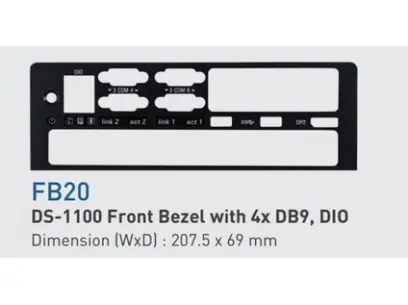 Cincoze FB20 - 4x DB9, Digital I/O for DS-1100