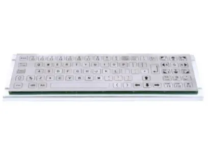 Klávesnice KB008K, nerezová, US layout