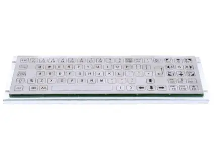 Klávesnice KB008K, nerezová, US layout
