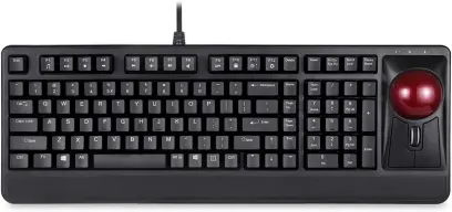 Klávesnice PERIBOARD-522,Trackball 55 MM, USB, US layout