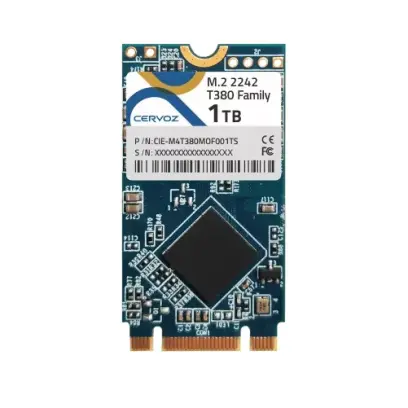 Cervoz Industrial M.2 2242 T380, 512GB TLC,-40~85°C, CIE-M4T380MOF512GW