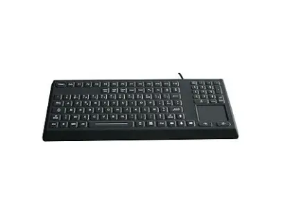 Silikonová klávesnice s touchpadem IP68 (K-TEK-M390TP-KP-FN-