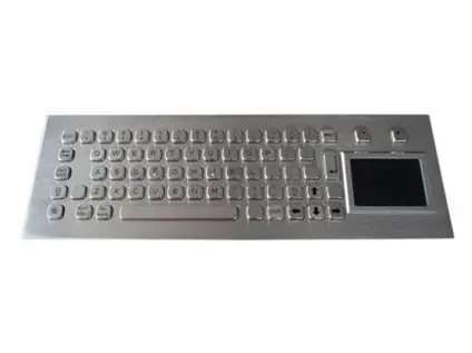 Klávesnice K-TEK-A392TP-KP kovová s touchpadem, panel, IP65