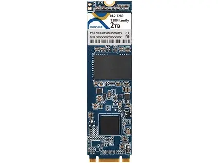 Cervoz Industrial M.2 2280 T380, 128GB TLC,0~70°, CIE-M8T380MMF128GS