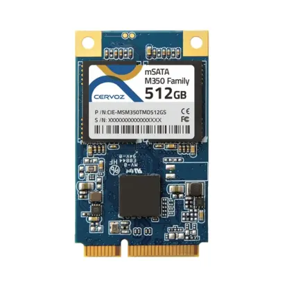 CERVOZ mSATA 256GB, M350 MLC industrial, 0~70°C, CIE-MSM350TLD256GS